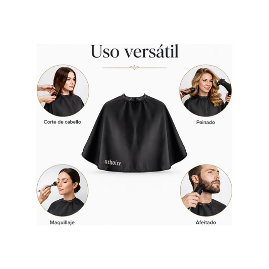 Capa Corta Para Corte De Pelo o Maquillaje - Barber Pro