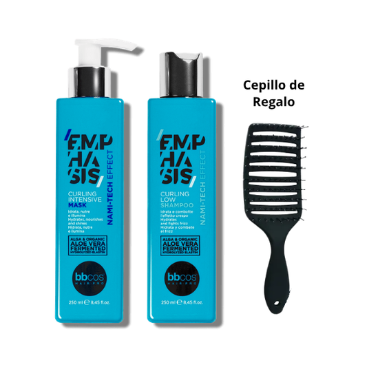 Kit Emphasis Curling [Shampoo+Mascara] Cabello Rizado - Bbcos