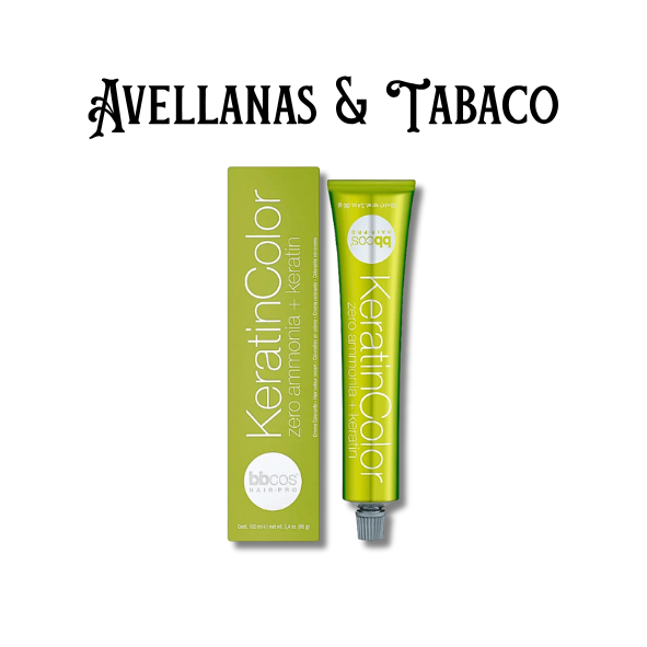 Tintura Permanente Sin Amoniaco KeratinColor [Avellana | Tabaco] - Bbcos